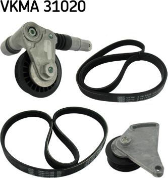 SKF VKMA 31020 - Поликлиновий ремінний комплект autozip.com.ua
