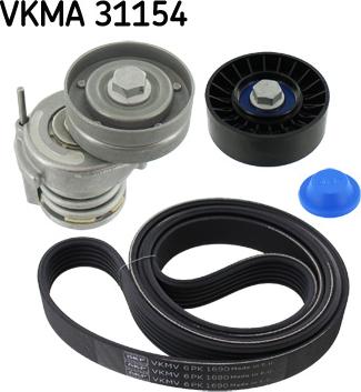 SKF VKMA 31154 - Поликлиновий ремінний комплект autozip.com.ua