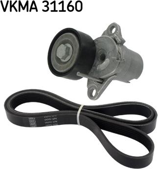 SKF VKMA 31160 - Поликлиновий ремінний комплект autozip.com.ua