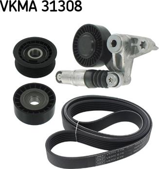 SKF VKMA 31308 - Поликлиновий ремінний комплект autozip.com.ua