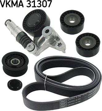 SKF VKMA 31307 - Поликлиновий ремінний комплект autozip.com.ua