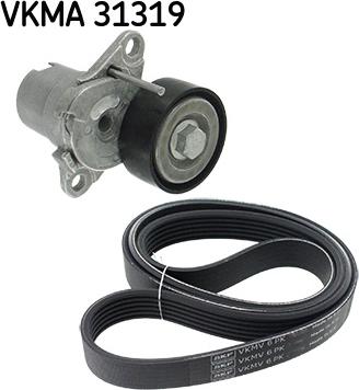 SKF VKMA 31319 - Поликлиновий ремінний комплект autozip.com.ua