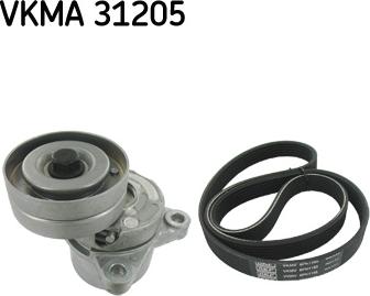 SKF VKMA 31205 - Поликлиновий ремінний комплект autozip.com.ua