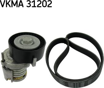 SKF VKMA 31202 - Поликлиновий ремінний комплект autozip.com.ua