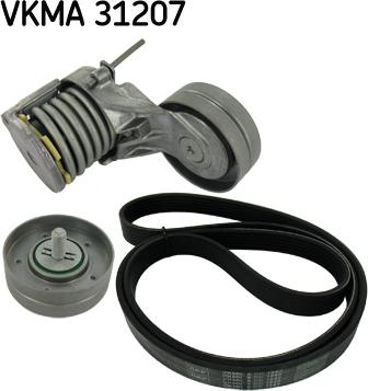 SKF VKMA 31207 - Поликлиновий ремінний комплект autozip.com.ua