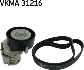 SKF VKMA 31216 - Поликлиновий ремінний комплект autozip.com.ua