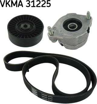SKF VKMA 31225 - Поликлиновий ремінний комплект autozip.com.ua