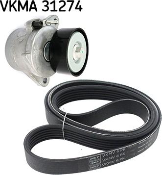 SKF VKMA 31274 - Поликлиновий ремінний комплект autozip.com.ua