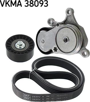 SKF VKMA 38093 - Поликлиновий ремінний комплект autozip.com.ua