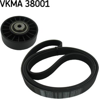 SKF VKMA 38001 - Поликлиновий ремінний комплект autozip.com.ua