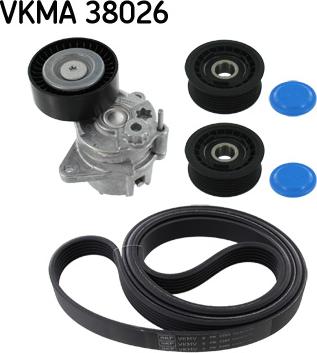 SKF VKMA 38026 - Поликлиновий ремінний комплект autozip.com.ua