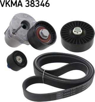 SKF VKMA 38346 - Поликлиновий ремінний комплект autozip.com.ua