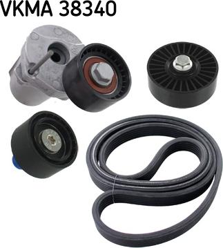 SKF VKMA 38340 - Поликлиновий ремінний комплект autozip.com.ua