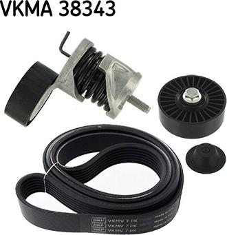 SKF VKMA 38343 - Поликлиновий ремінний комплект autozip.com.ua