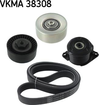 SKF VKMA 38308 - Поликлиновий ремінний комплект autozip.com.ua