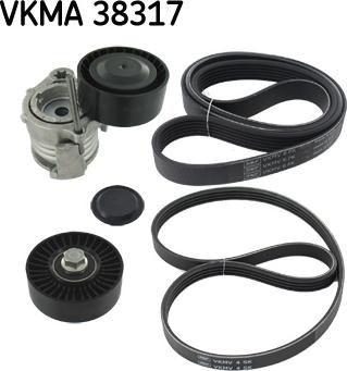 SKF VKMA 38317 - Поликлиновий ремінний комплект autozip.com.ua