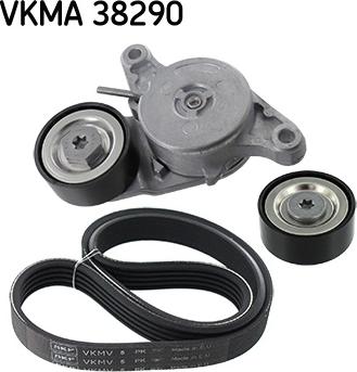 SKF VKMA 38290 - Поликлиновий ремінний комплект autozip.com.ua