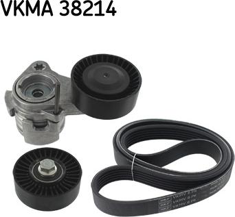 SKF VKMA 38214 - Поликлиновий ремінний комплект autozip.com.ua