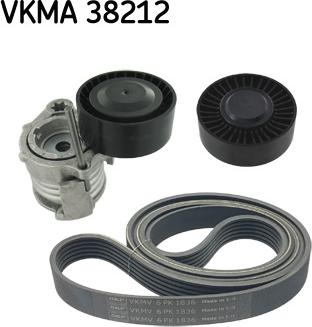 SKF VKMA 38212 - Поликлиновий ремінний комплект autozip.com.ua