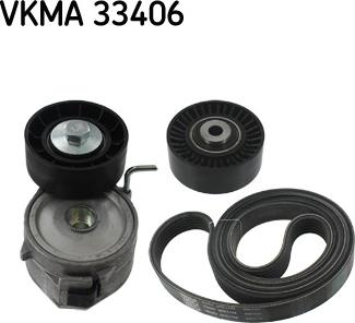 SKF VKMA 33406 - Поликлиновий ремінний комплект autozip.com.ua