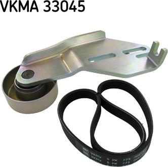 SKF VKMA 33045 - Поликлиновий ремінний комплект autozip.com.ua