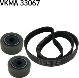 SKF VKMA 33067 - Поликлиновий ремінний комплект autozip.com.ua