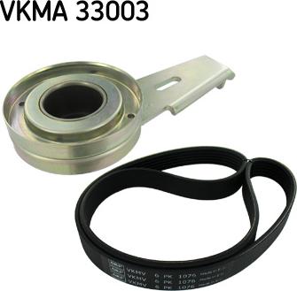 SKF VKMA 33003 - Поликлиновий ремінний комплект autozip.com.ua