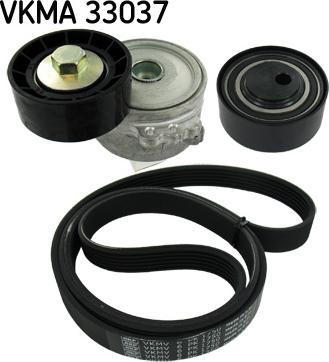 SKF VKMA 33037 - Поликлиновий ремінний комплект autozip.com.ua