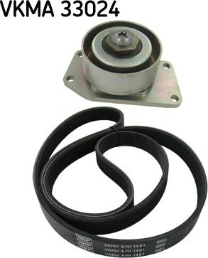 SKF VKMA 33024 - Поликлиновий ремінний комплект autozip.com.ua