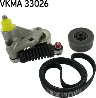 SKF VKMA 33026 - Поликлиновий ремінний комплект autozip.com.ua