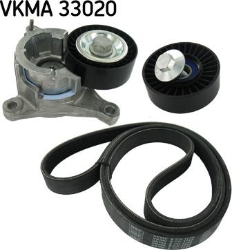 SKF VKMA 33020 - Поликлиновий ремінний комплект autozip.com.ua
