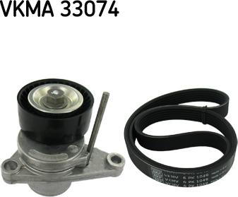 SKF VKMA 33074 - Поликлиновий ремінний комплект autozip.com.ua