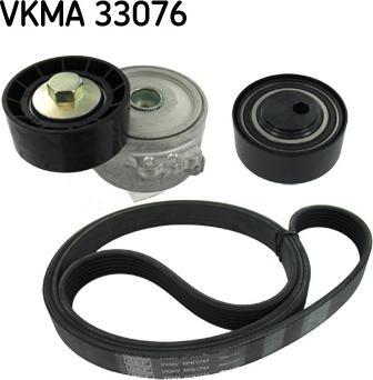 SKF VKMA 33076 - Поликлиновий ремінний комплект autozip.com.ua