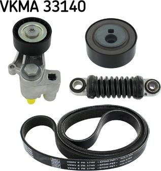 SKF VKMA 33140 - Поликлиновий ремінний комплект autozip.com.ua