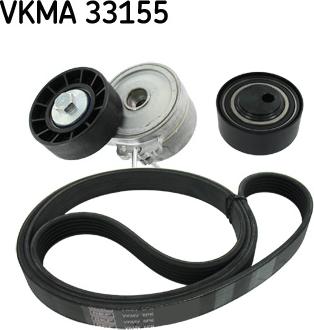 SKF VKMA 33155 - Поликлиновий ремінний комплект autozip.com.ua