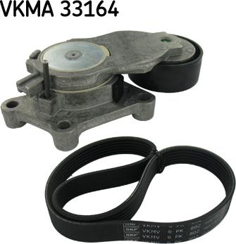 SKF VKMA 33164 - Поликлиновий ремінний комплект autozip.com.ua