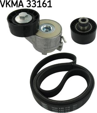 SKF VKMA 33161 - Поликлиновий ремінний комплект autozip.com.ua