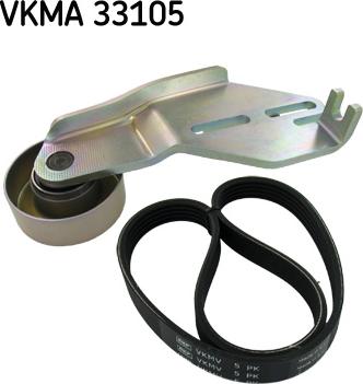 SKF VKMA 33105 - Поликлиновий ремінний комплект autozip.com.ua