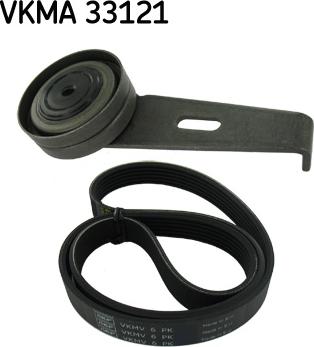 SKF VKMA 33121 - Поликлиновий ремінний комплект autozip.com.ua