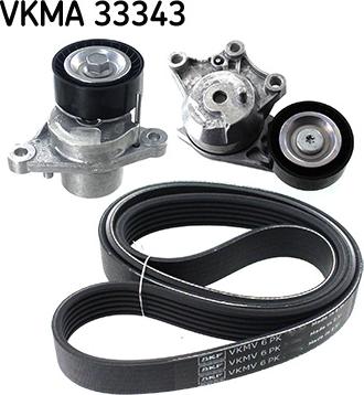 SKF VKMA 33343 - Поликлиновий ремінний комплект autozip.com.ua