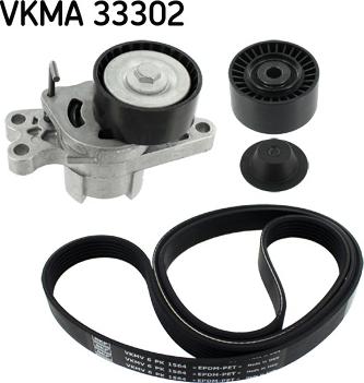 SKF VKMA 33302 - Поликлиновий ремінний комплект autozip.com.ua