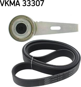 SKF VKMA 33307 - Поликлиновий ремінний комплект autozip.com.ua