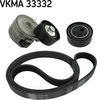 SKF VKMA 33332 - Поликлиновий ремінний комплект autozip.com.ua