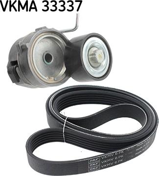 SKF VKMA 33337 - Поликлиновий ремінний комплект autozip.com.ua