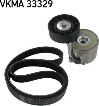 SKF VKMA 33329 - Поликлиновий ремінний комплект autozip.com.ua