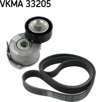 SKF VKMA 33205 - Поликлиновий ремінний комплект autozip.com.ua