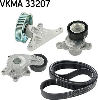 SKF VKMA 33207 - Поликлиновий ремінний комплект autozip.com.ua