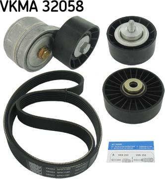 SKF VKMA 32058 - Поликлиновий ремінний комплект autozip.com.ua