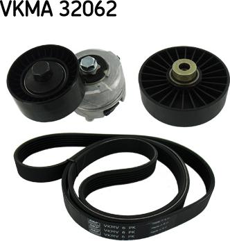SKF VKMA 32062 - Поликлиновий ремінний комплект autozip.com.ua