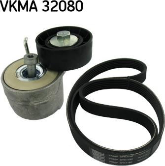 SKF VKMA 32080 - Поликлиновий ремінний комплект autozip.com.ua